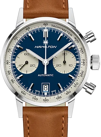 Men's Chronograph Watches with Green Dial -Intra-Matic Chronograph Blue Ref. H38416541
