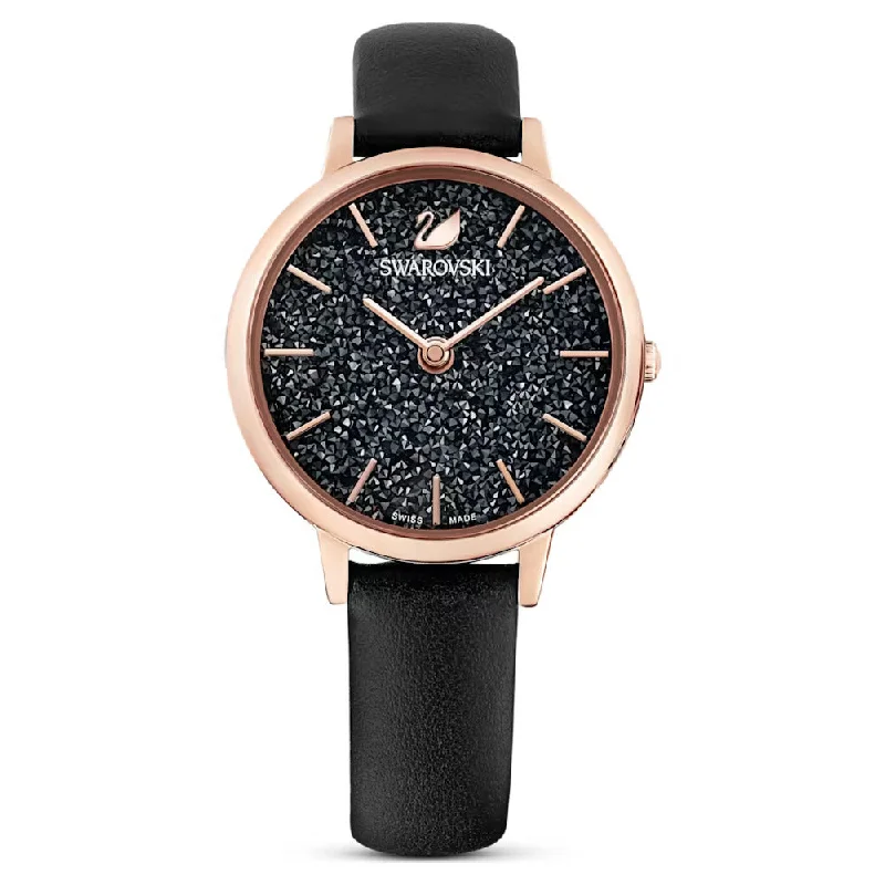 Men's Swiss Birthday Edition-Swarovski Watch Crystalline Joy Black 5573857