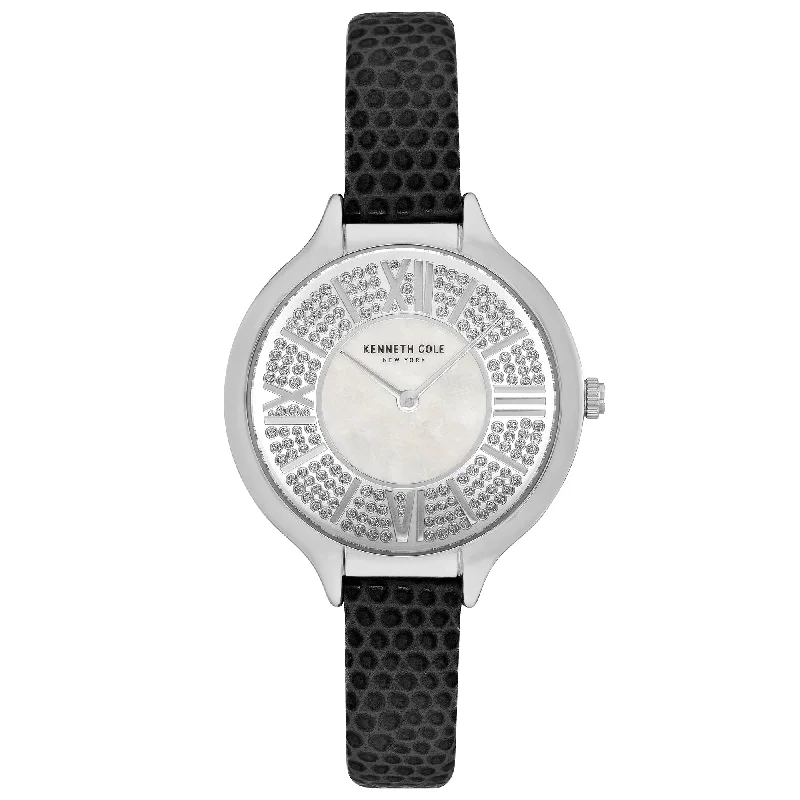 Men's American Made Slim Watches-Kenneth Cole Ladies Black Watch KC51054005