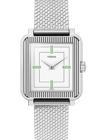 Women's Birthday Design Mechanical Watches-Radiance Quartz Steel White