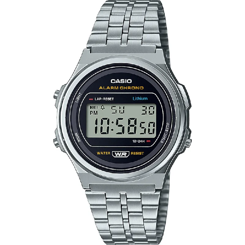 Mens Romantic Dinner Design Smart Watches-Casio Vintage A171WE-1A Digital Watch
