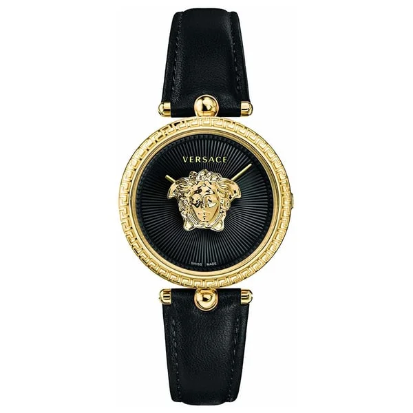 Men's Swiss Digital Edition-Versace Ladies Watch Palazzo Empire 34mm Black Gold VECQ00118