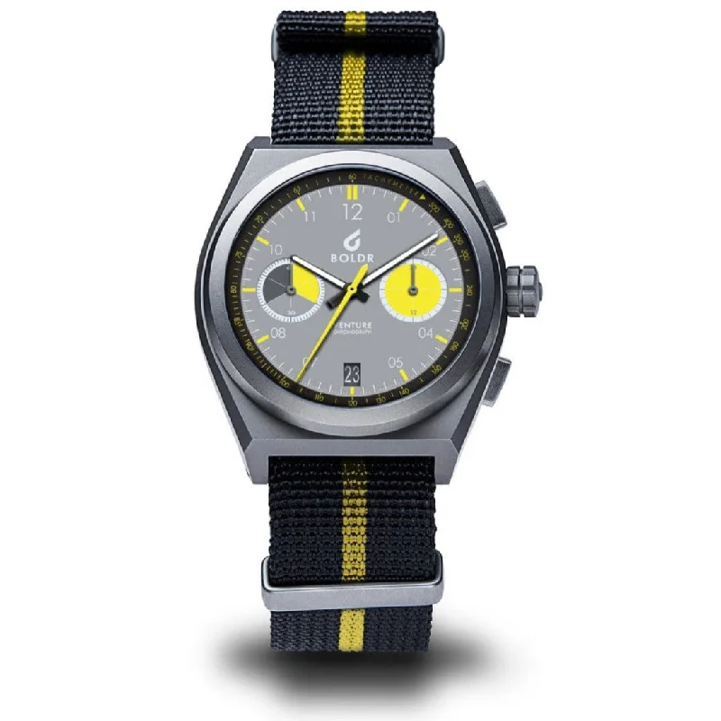 Men's Chronograph Watches with Reliable Movement -Boldr Venture Rally III Chronograph Watch - Wells Junior
