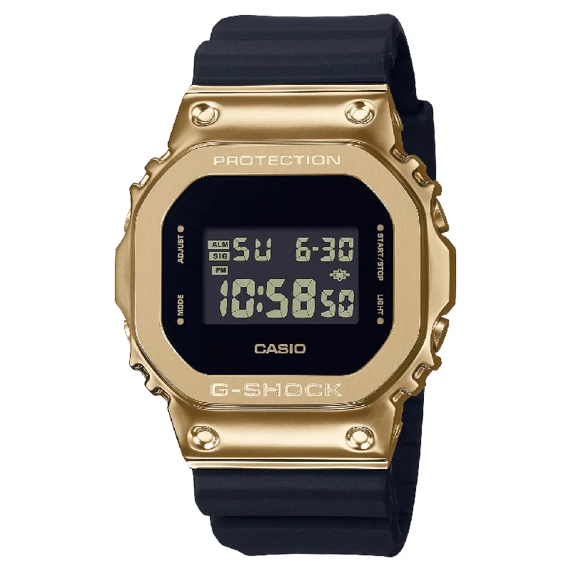 Men's Oval Case Style Sports Watches-Orologio G-Shock GM-5600G-9ER acciaio dorato giallo