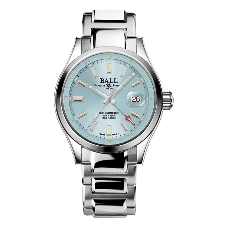 Men's Swiss Smart Edition-Ball Men's Watch Engineer III Endurance 1917 GMT Ice Blue GM9100C-S2C-IBE Men's Swiss Smart Edition-Ball Men's Watch Engineer III Endurance 1917 GMT Ice Blue GM9100C-S2C-IBE