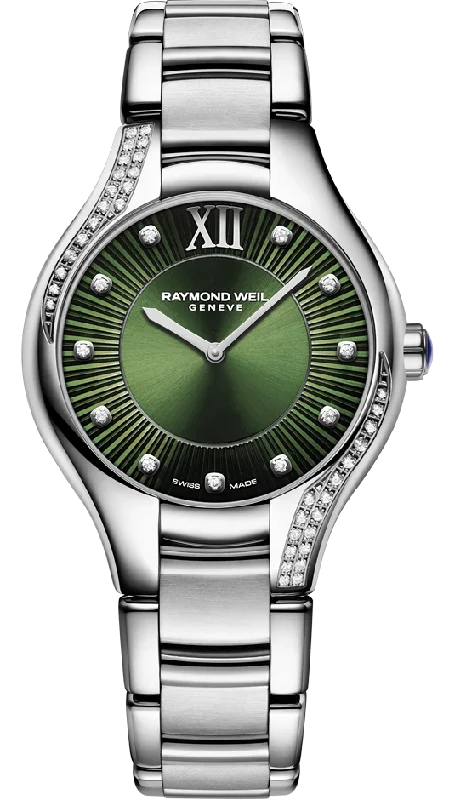 women's Raymond Weil shock-resistant watches -Raymond Weil Watch Noemia Green Ladies