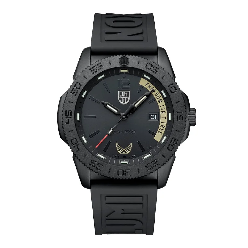 Men's Dive Watches with Swappable Straps -VOLITION AMERICA 'Freedom Isn't Free', 44 mm, Dive Watch