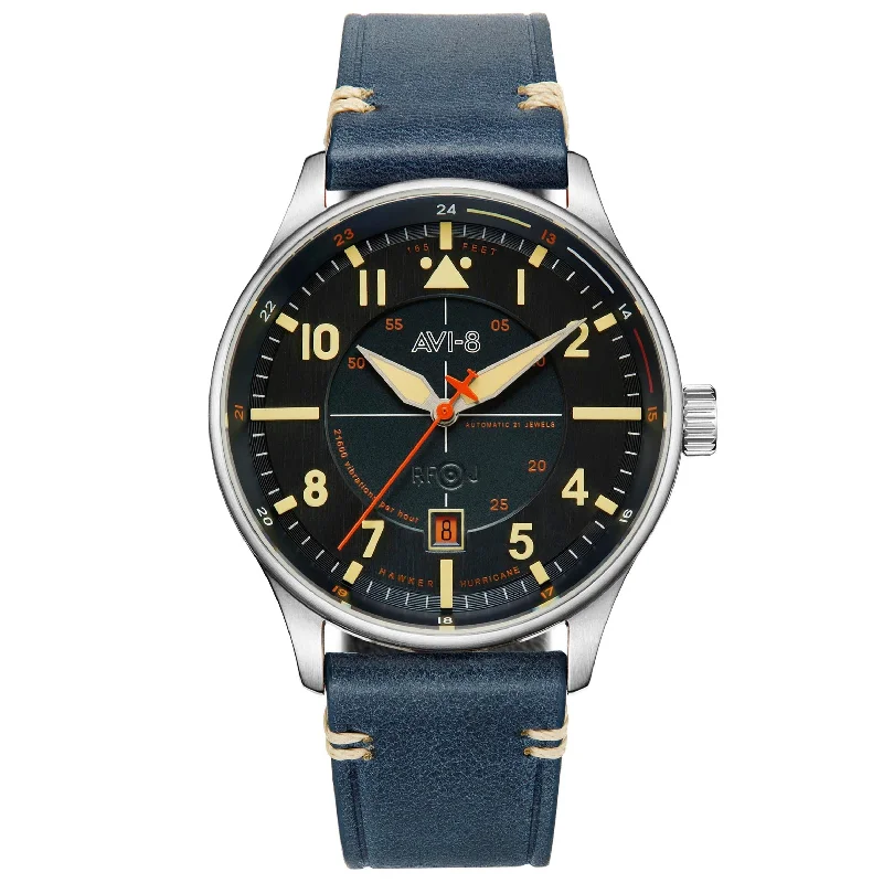 Men's Field Watches Designs-AVI-8 Sussex Hawker Hurricane Kent Automatic Watch AV-4094-02 Men's Field Watches Designs-AVI-8 Sussex Hawker Hurricane Kent Automatic Watch AV-4094-02