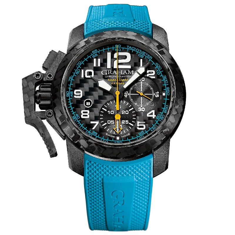 Men's Field Watches Technology-Graham Blue Chronofighter Superlight Watch 2CCBK.B30A