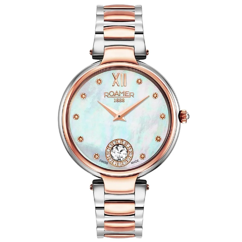 Men's Anniversary Slim Watches-Roamer Ladies White MOP Aphrodite Watch 600843 49 19 50 Men's Anniversary Slim Watches-Roamer Ladies White MOP Aphrodite Watch 600843 49 19 50