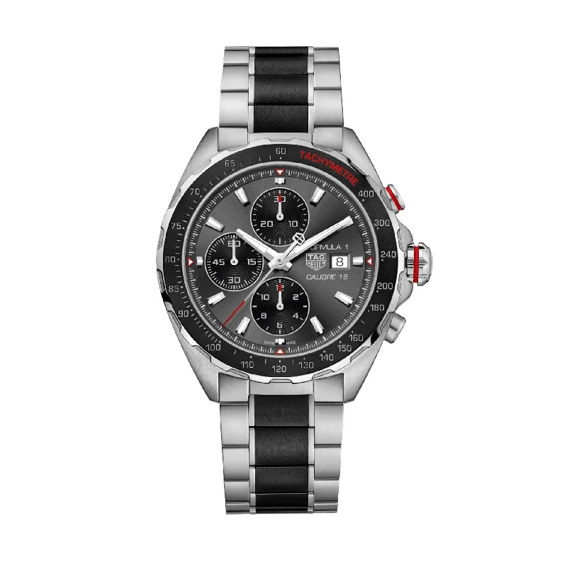 Men's Swiss Handmade Edition-Tag Heuer Formula 1 Men's Grey Chronograph Watch CAZ2012.BA0970