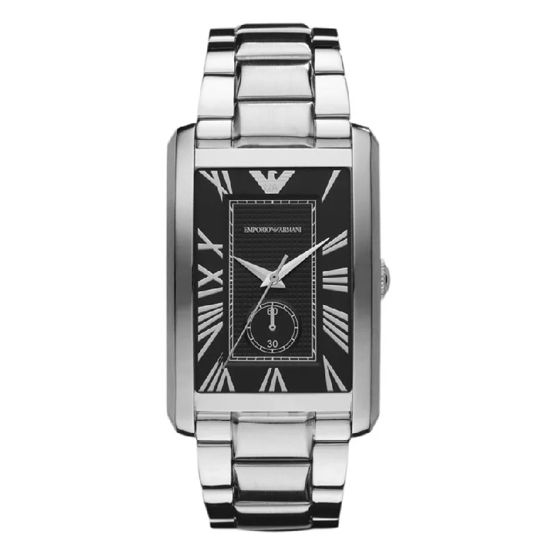 Men's Classic Watch Custom-Emporio Armani Men's Watch Classic Black Bracelet AR1608 Men's Classic Watch Custom-Emporio Armani Men's Watch Classic Black Bracelet AR1608