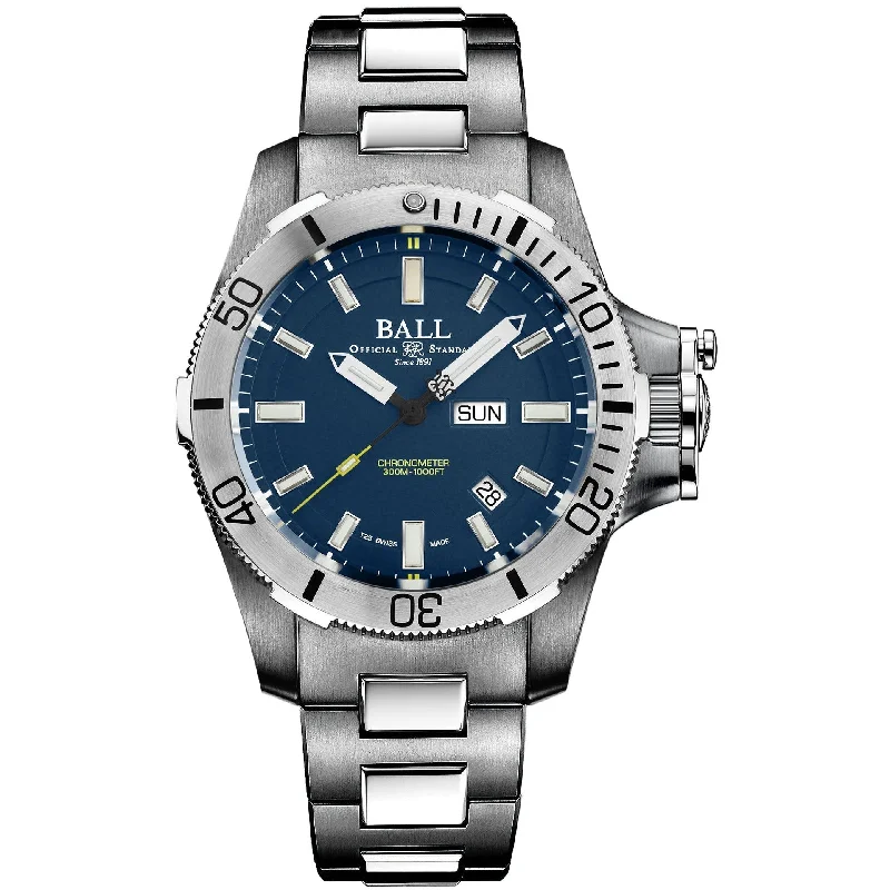 Men's Swiss Anniversary Edition-Ball Engineer Hydrocarbon Submarine Warfare Men's Blue Watch DM2276A-S2CJ-BE