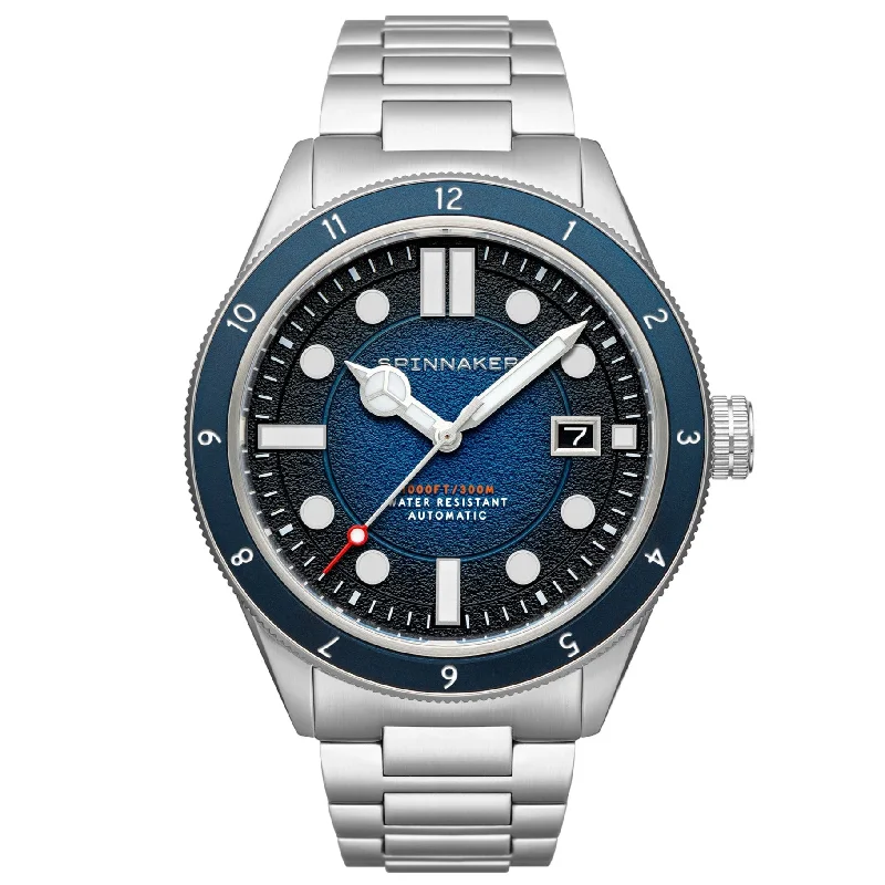 Men's Dive Watches for Swimming -Spinnaker Oxford Blue Cahill Automatic Watch SP-5096-22