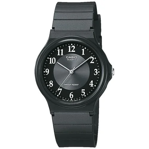 Men's Classic Watch Parts-Casio Watch Classic Black/Silver MQ-24-1B3LLEG