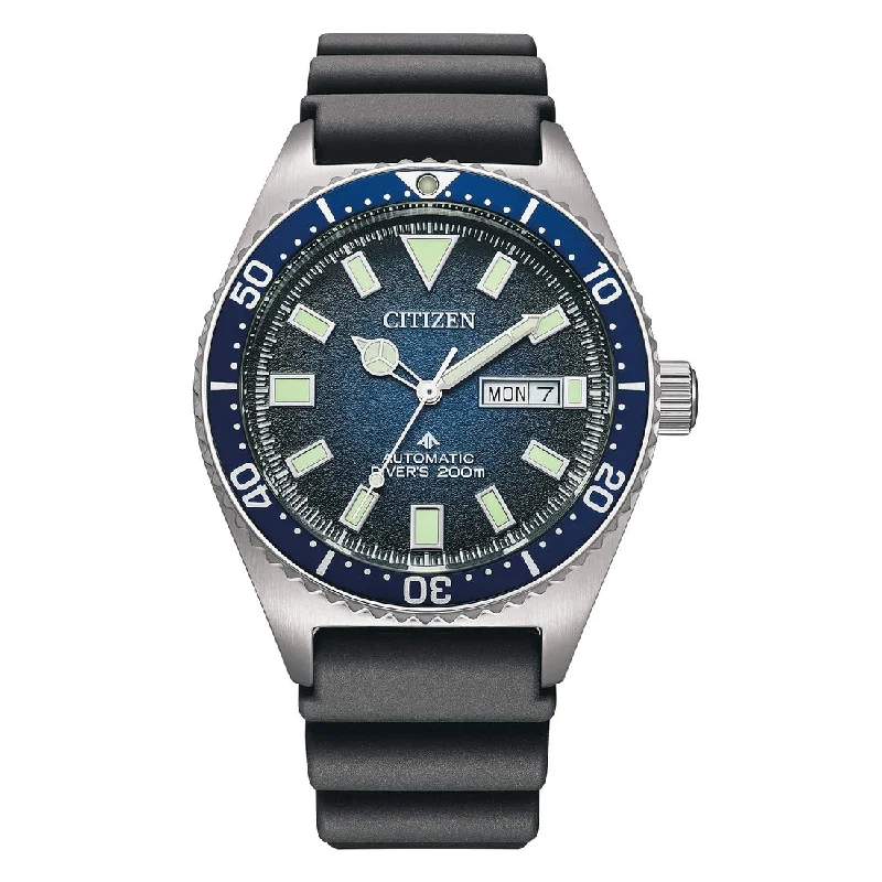 Men's Handmade Style Men's Sports Watches-Orologio Citizen Promaster diver's NY0129-07L blu automatico
