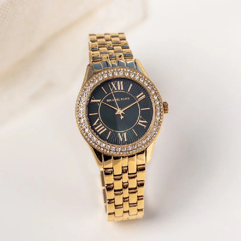 Women's Business Meeting Design Dress Watches-Michael Kors Mini Harlowe MK4870