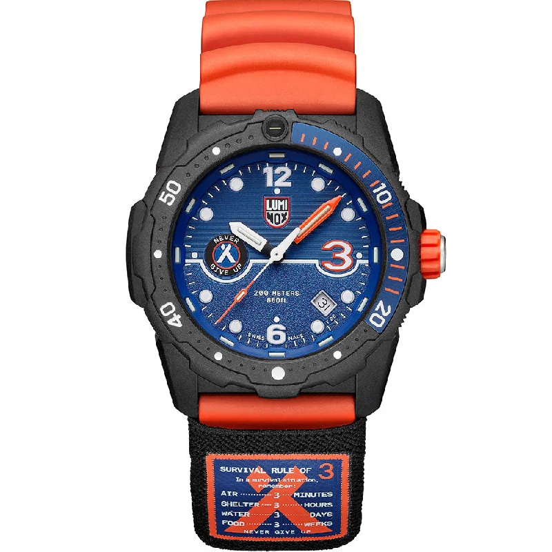 Men's Dive Watches with High-Level Performance -Luminox XB3723R3 Bear Grylls Survival Limited Edition Rule of 3 Men's Dive Watches with High-Level Performance -Luminox XB3723R3 Bear Grylls Survival Limited Edition Rule of 3