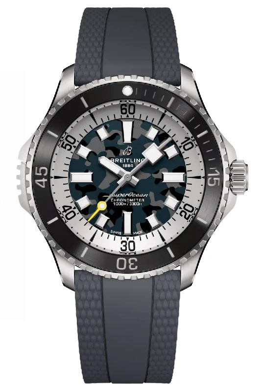 Men's Business Meeting Style Dress Watches-Breitling Superocean Automatic Titanium 46 Super Diver E10379351B1S1