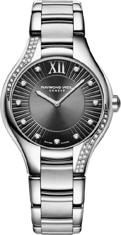women's Raymond Weil cyclops watches -Raymond Weil Watch Noemia Quartz Grey