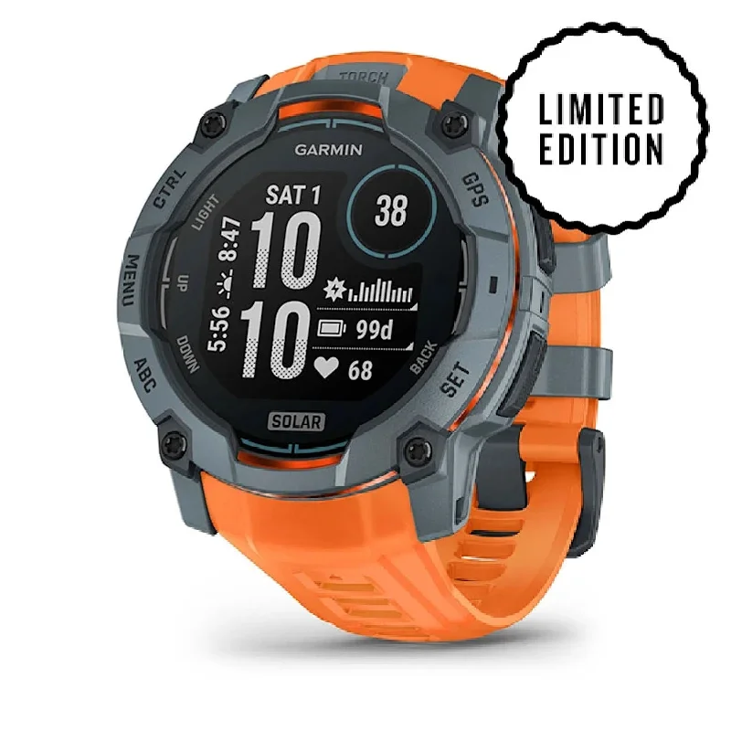 Men's Limited Edition Style Sports Watches-Orologio Garmin Instinct 3 solar 50mm limited twilight 010-02935-01