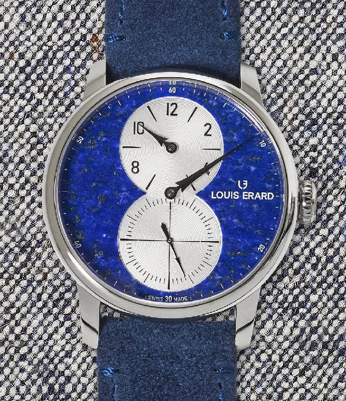 Men's Square Case Design Dress Watches-Excellence Regulateur Lapis-Lazuli