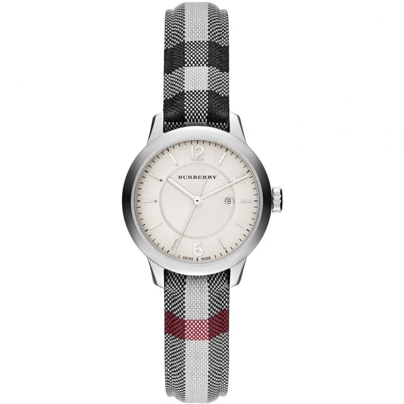 Men's Classic Watch Store-Burberry BU10103 Ladies Classic 32mm Horseferry Check Watch Men's Classic Watch Store-Burberry BU10103 Ladies Classic 32mm Horseferry Check Watch