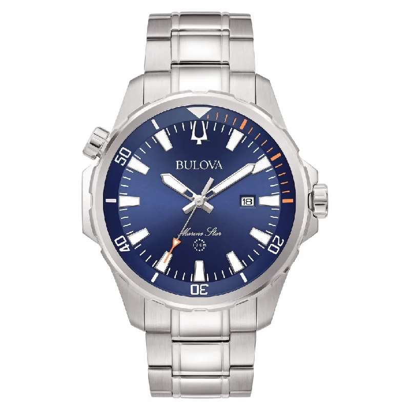 Men's Spring Style Men's Sports Watches-Orologio Bulova 96B397 Sub Marine Star blu acciaio Men's Spring Style Men's Sports Watches-Orologio Bulova 96B397 Sub Marine Star blu acciaio