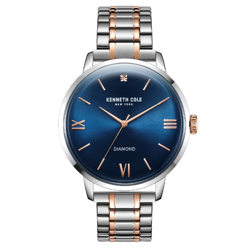 Men's Designer Design Dress Watches-Kenneth Cole Men's Two-Tone Watch KC51051003