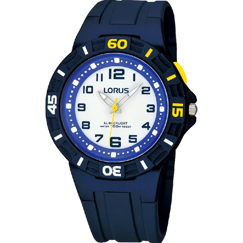 Kid's Fun Design Watches for Kids' Parties-Lorus R2317HX-9 Blue Kids Watch