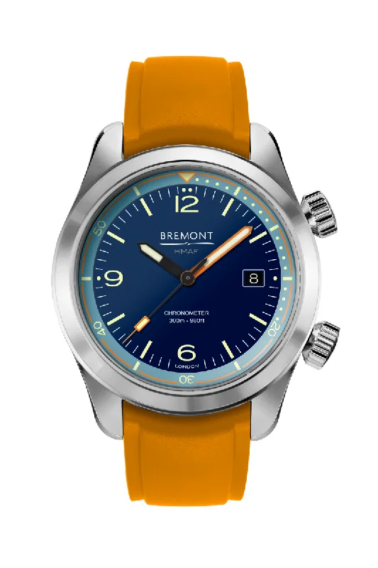 Men's Handmade Style Dress Watches-Bremont Argonaut Azure