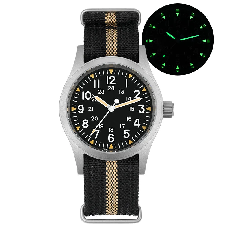 Top Men's Military Watches for Professionals -★EU-Pre-Owned★Militado VH31 Sapphire Crystal 38mm Field Watch ML05 Top Men's Military Watches for Professionals -★EU-Pre-Owned★Militado VH31 Sapphire Crystal 38mm Field Watch ML05