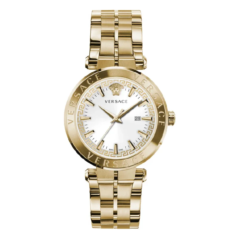 Men's Swiss Watch Formal Event Edition-Versace Men's Watch Aion 44mm White Gold VE2G00521