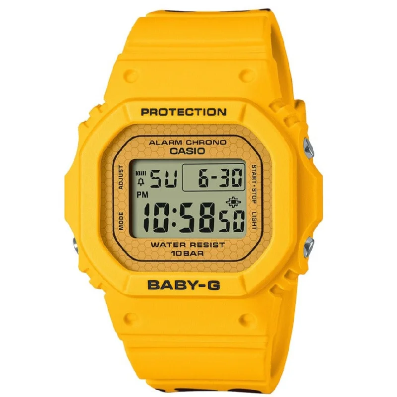 Unisex Valentine's Day Design Watches-Casio Baby-G Limited Men's Yellow Watch BGD-565SLC-9ER