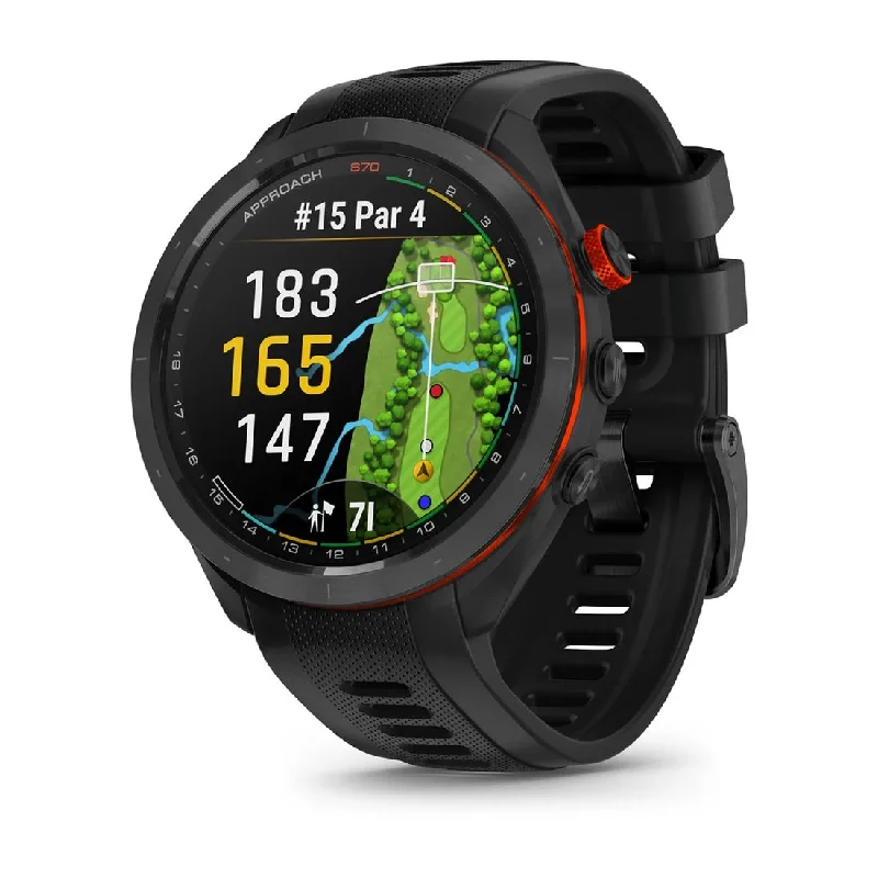 Women's Anniversary Style Women's Mechanical Watches-Orologio Garmin per il golf Approach S70 47mm nero 010-02746-12 Women's Anniversary Style Women's Mechanical Watches-Orologio Garmin per il golf Approach S70 47mm nero 010-02746-12