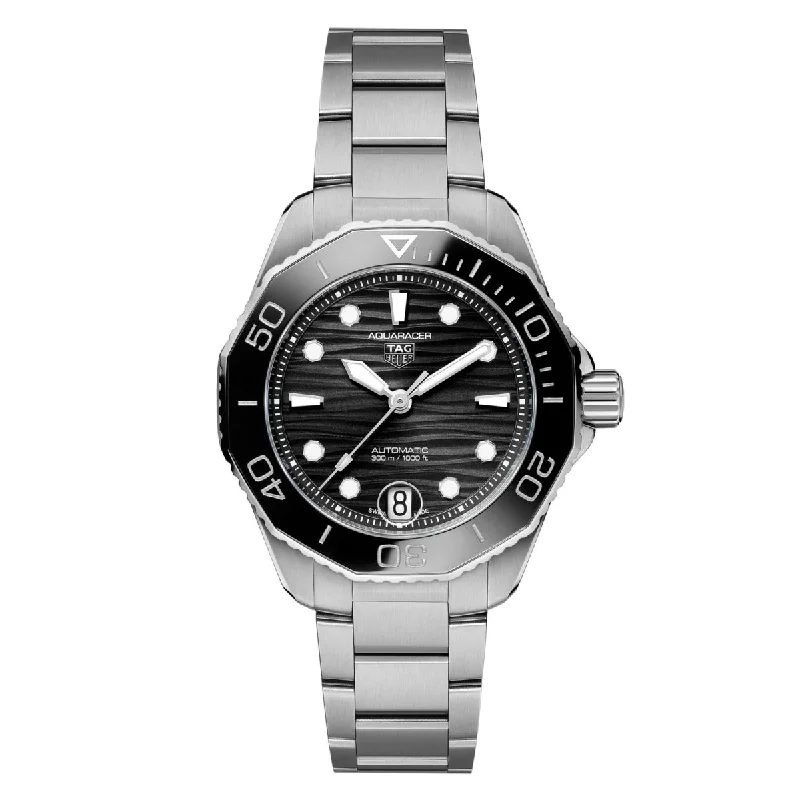 Men's Swiss Watch Engagement Edition-Tag Heuer Aquaracer Professional 300 Ladies' Black Watch WBP231D.BA0626