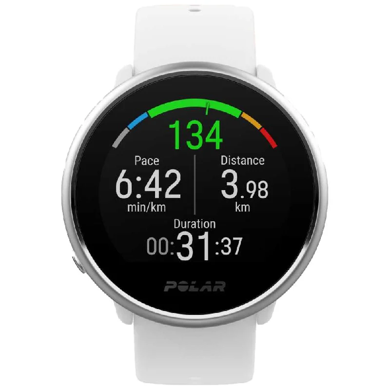 Unisex Retro Style Watches-Polar 90071067 Ignite White Fitness Smartwatch