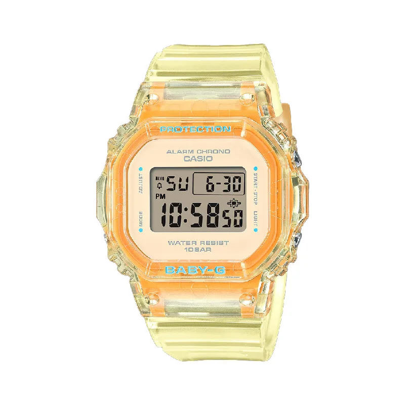 Women's Mechanical Watch Distributor-Orologio Casio Baby-G giallo trasparente BGD-565SJ-9ER
