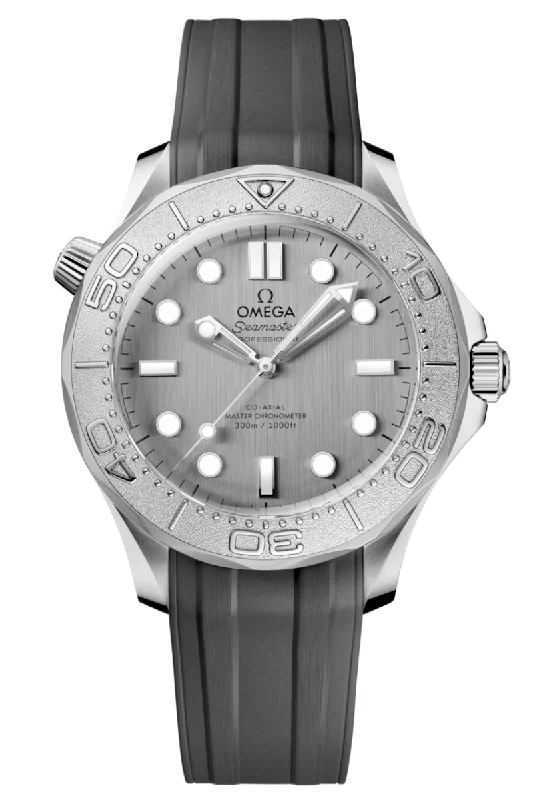 Men's Rectangular Case Design Dress Watches-Omega Seamaster Diver 300M Co‑Axial Master Chronometer 210.32.42.20.06.002