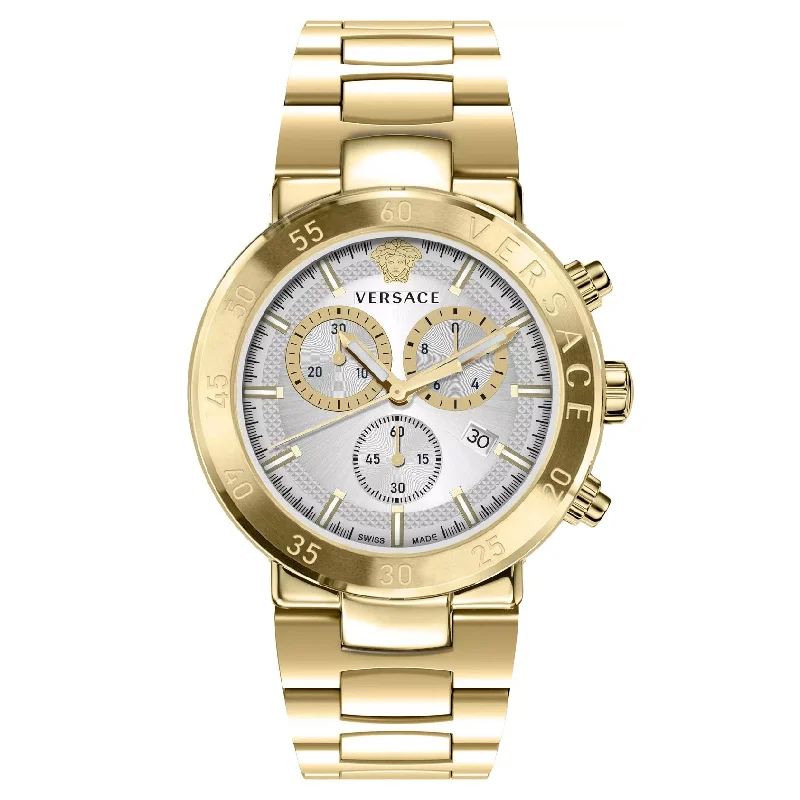 Men's Swiss Digital Edition-Versace Urban Mystique Men's White Gold Watch VEPY00820
