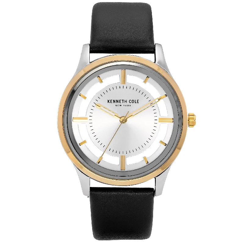 Men's Business Meeting Design Dress Watches-Kenneth Cole Men's Black Watch KC50883002