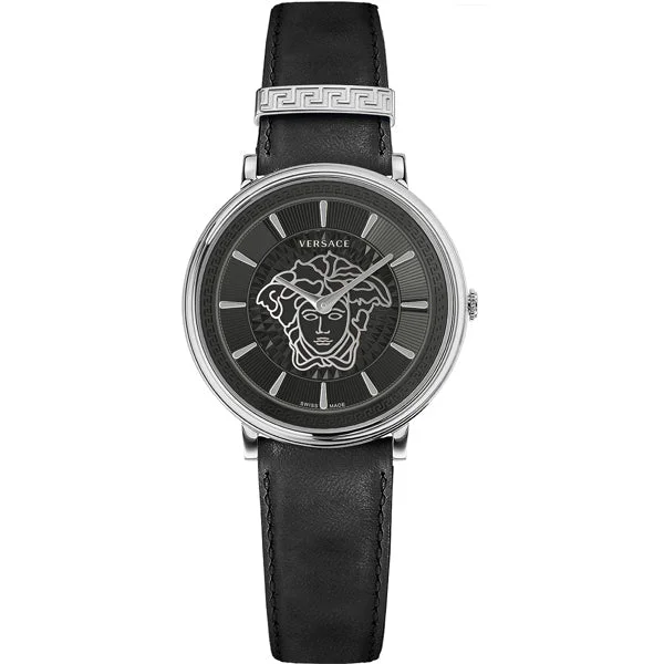 Men's Swiss Smart Edition-Versace Ladies Watch V-Circle 38mm Black VE8102619