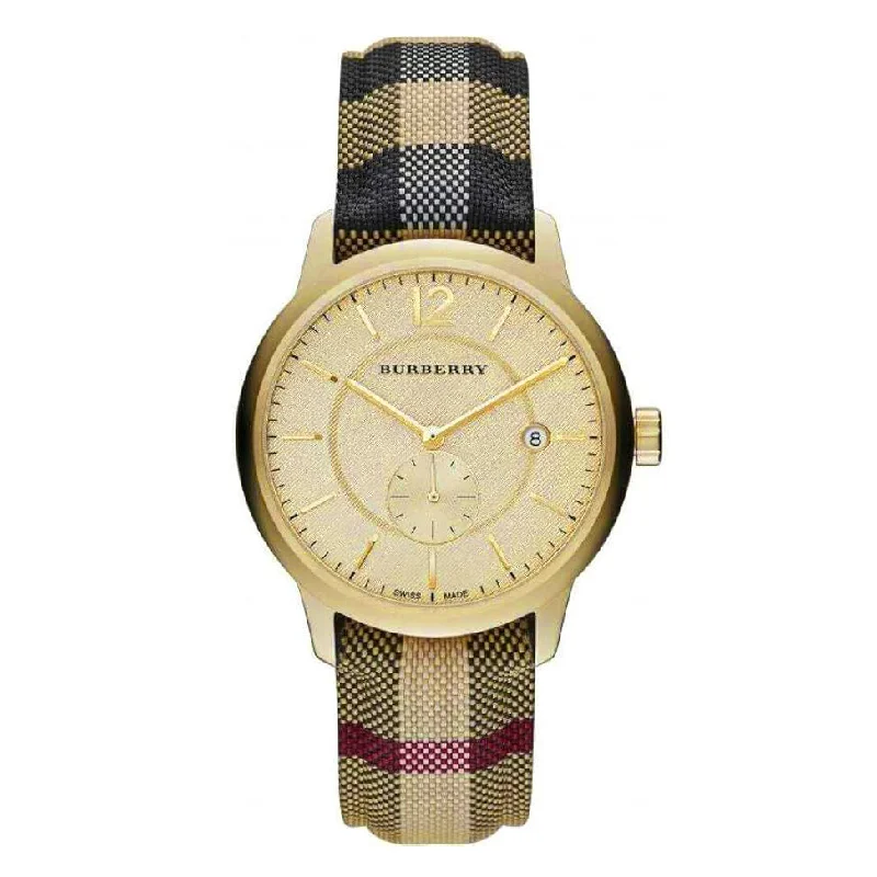 Men's Classic Watch Models-Burberry BU10001 Men's Classic Horseferry Check 40mm Watch