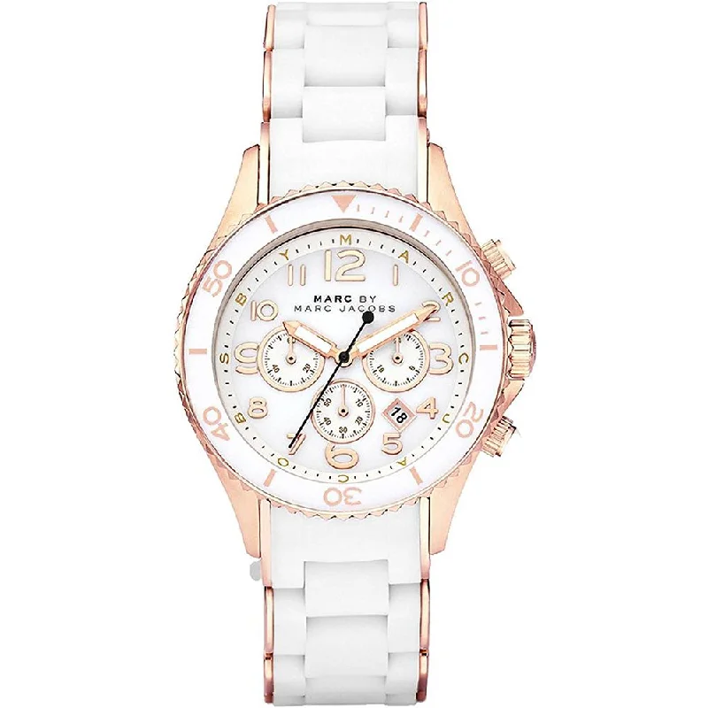 Men's Engraved Dress Watches-Marc Jacobs MBM2547 Ladies Rock Two-Tone Watch