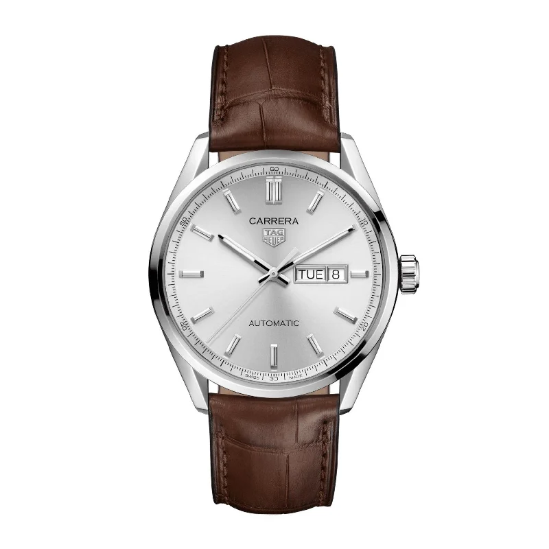 Men's Swiss Valentine's Day Edition-Tag Heuer Carrera Men's Brown Day-Date Watch WBN2011.FC6484