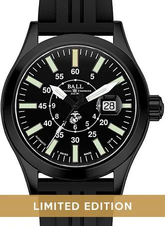 Men's Swiss Made Dress Watches-Engineer II US Marine Corps - Ltd Ed 300pcs Ref. NM2028C-P26-BK