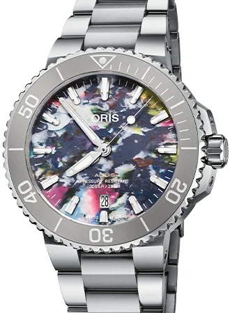 Men's Mechanical Watch Price-Aquis Date Upcycle - 41.5mm - Ref. 01 733 7766 4150-Set Men's Mechanical Watch Price-Aquis Date Upcycle - 41.5mm - Ref. 01 733 7766 4150-Set