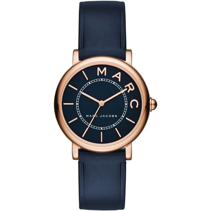 Men's Oval Case Dress Watches-Marc Jacobs MJ1539 Ladies Mini Navy Blue Watch