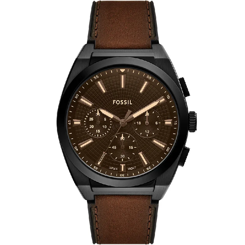 Men's Chronograph Watches for Travel Enthusiasts -Fossil Everett FS6108 Chronograph