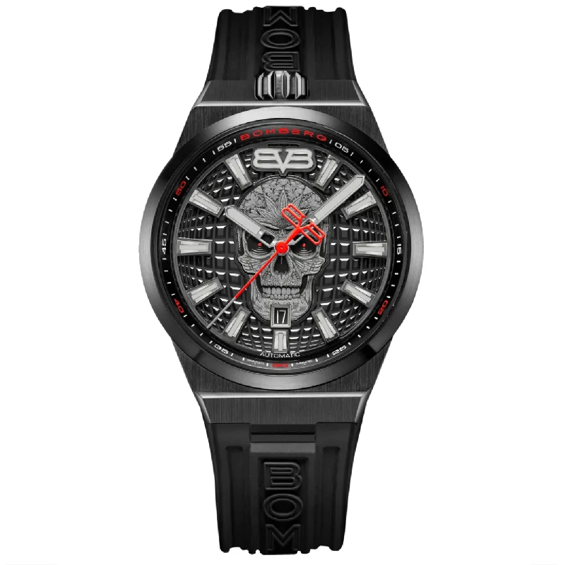 Men's Swiss Watch Business Meeting Edition-Bomberg BF43APBA.10-1.12 Men's BOLT-68 Auto Metropolis Mexico City Black PVD Watch